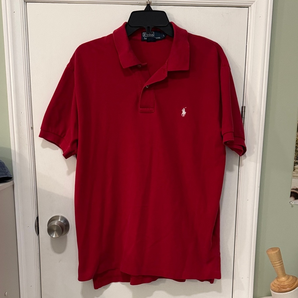 Polo by Ralph Lauren Men's Classic Red Polo Shirt